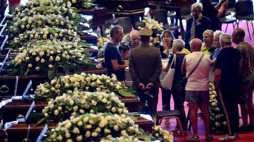 Cenova köprüsünde ölenler için resmi tören düzenlendi
