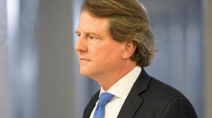 Beyaz Saray Hukuk Danışmanı McGahn, Trump’ın ekibinden ayrılacak
