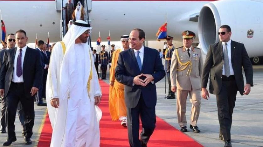 Abu Dabi Veliaht Prensi, Mısır ziyaretinde Sisi ile bir araya geldi