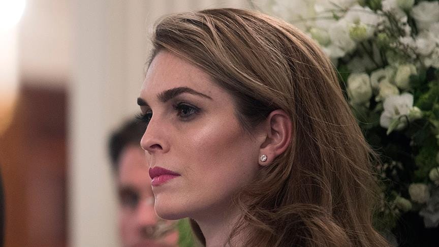 Tartışmalı isim Hope Hicks başkanlık uçağında görüldü