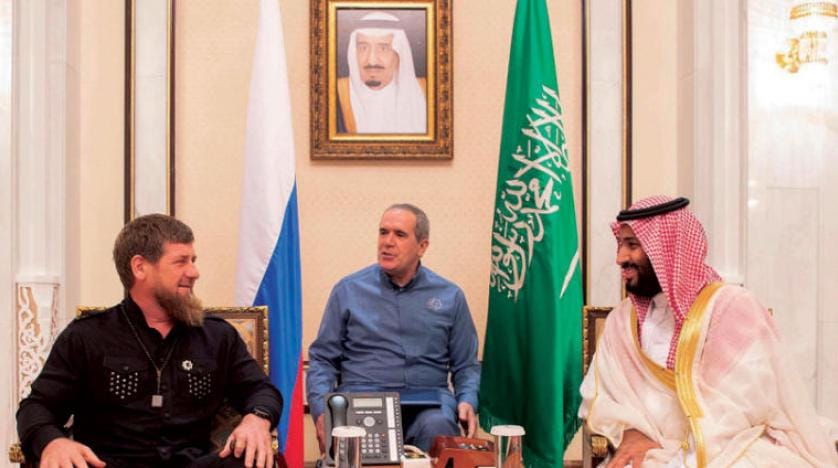 Velihat Prens Muhammed bin Selman, Çeçenistan Cumhurbaşkanı Kadirov ile bir araya geldi
