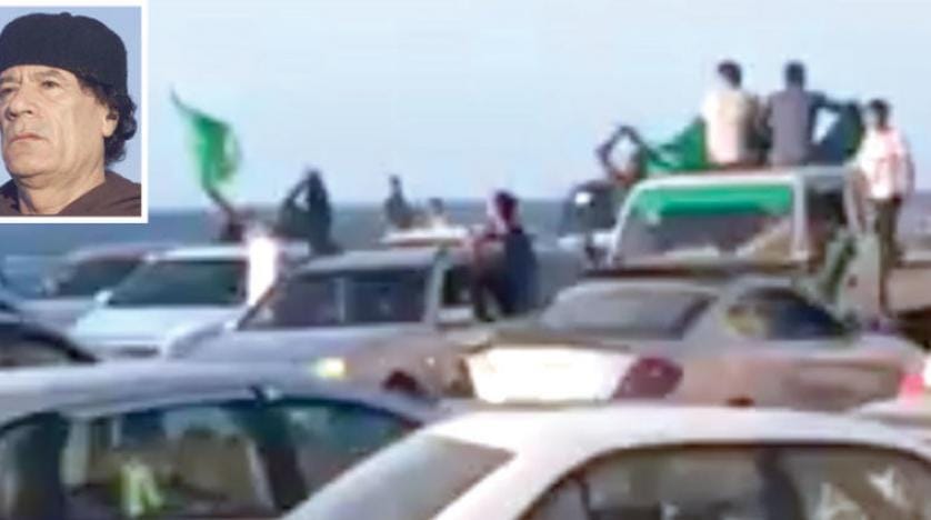 Libya’daki istikrarsızlık sebebiyle 7 yıl sonra ilk kez Kaddafi yanlıları meydanlara çıktı