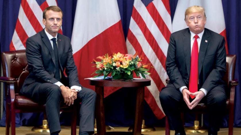 Macron ile Trump arasında gergin görüşme