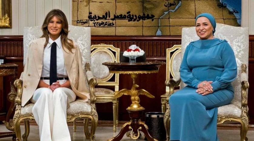 Melania Trump, Afrika turunun son durağı Mısır’da