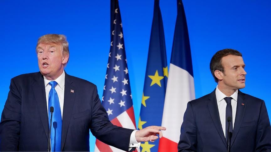 Macron ve Trump Suriye konulu dörtlü zirveyi görüştü