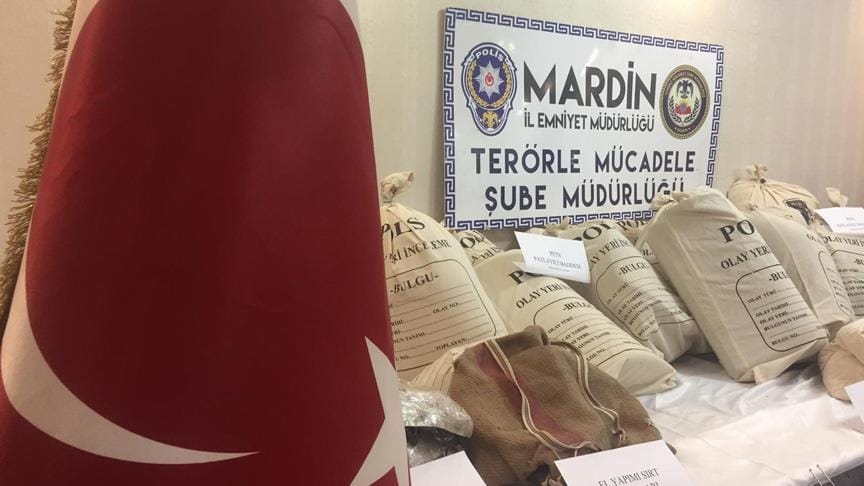 Mardin’de patlayıcı yüklü araç ele geçirildi
