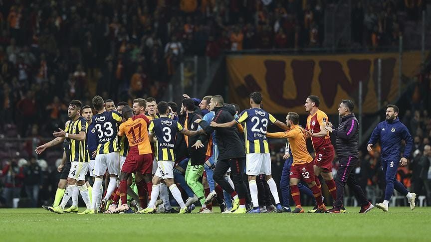 Derbi sonrası kavga