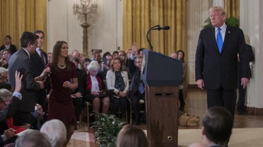 Trump ile tartışan muhabirin basın kartı askıya alındı