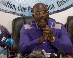 Liberya… George Weah cumhurbaşkanı olarak oynuyor