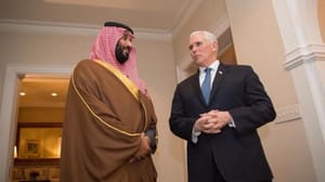 Pence, Veliaht Prens onuruna akşam yemeği verdi