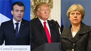 Macron, Trump ve May ile görüştü