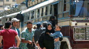 Şam’ın güneyinden kuzeyine 4. göç konvoyu yola çıktı