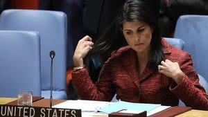 ABD’nin BM Daimi Temsilcisi Haley’e Filistin protestosu