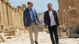 Ürdün Veliaht Prensi antik kent Ceraş’ta Prens William’a eşlik etti