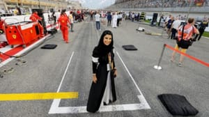 Suudi bir kadın, Formula 1 aracı sürdü