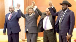 El-Beşir, Salva Kiir ve Museveni Güney Sudan krizinin çözümü için bir araya geldi