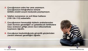 Emniyet aileleri çocukları konusunda uyardı