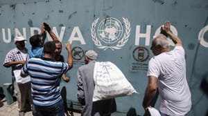 Gazze’de UNRWA protestosu
