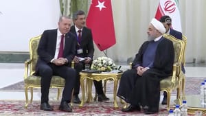 Erdoğan-Ruhani görüşmesi başladı