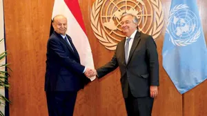 Yemen Cumhurbaşkanı Hadi, BM Genel Sekreteri Guterres ile bir araya geldi